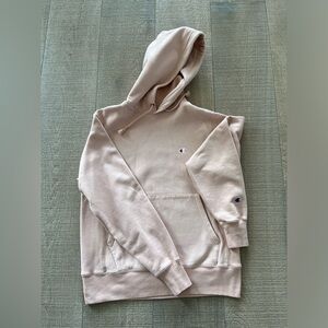 Champion Hoodie, pink, size small, label has been cut out.
